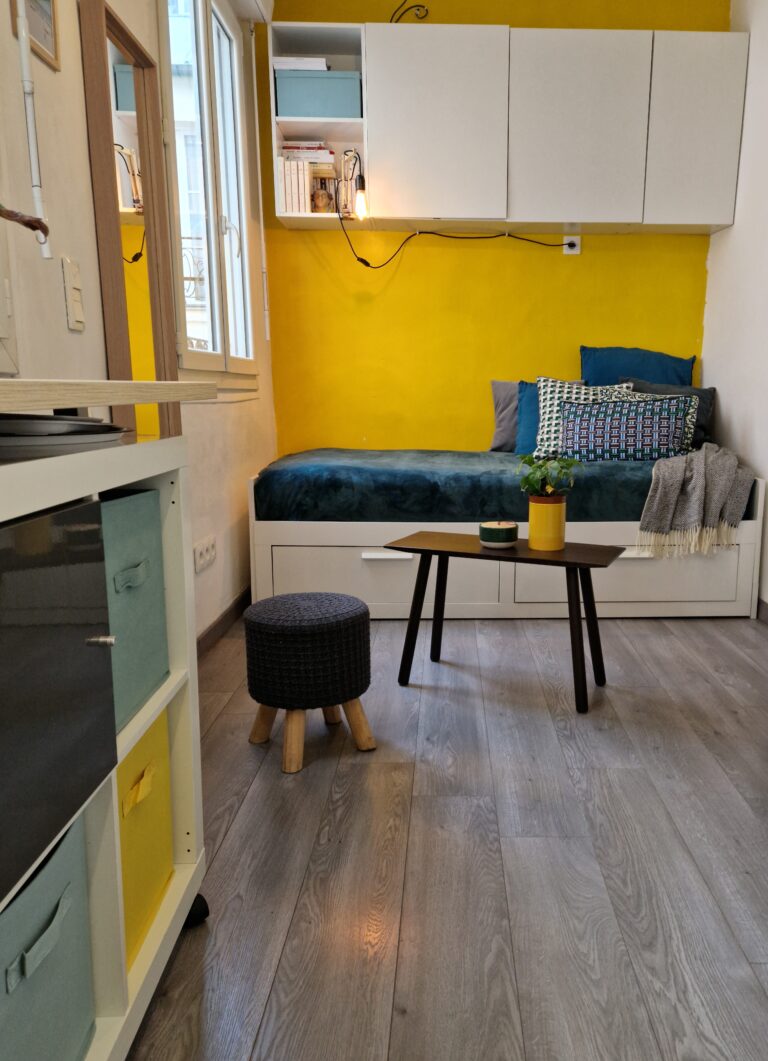 Rénovation studio petite surface paris saint honoré- itsy bitsy tidy