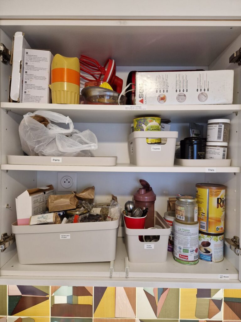 home organisation cuisine- réorganisation -itsy bitsy tidy