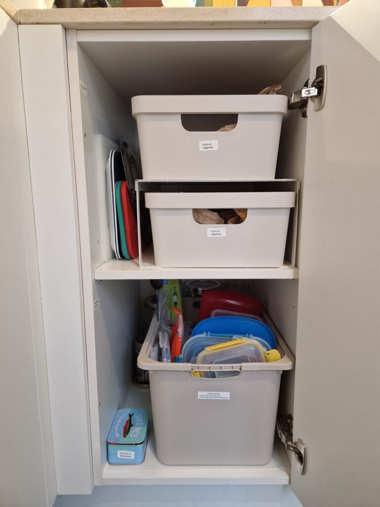 home organisation cuisine- réorganisation -itsy bitsy tidy