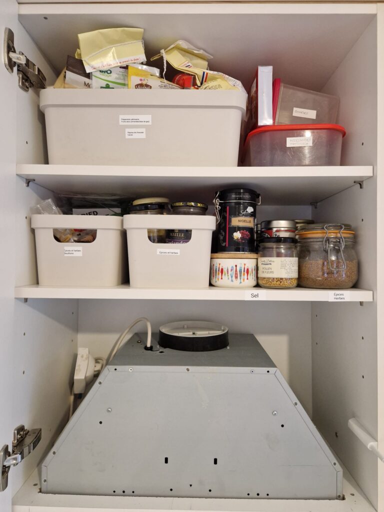 home organisation cuisine- réorganisation -itsy bitsy tidy