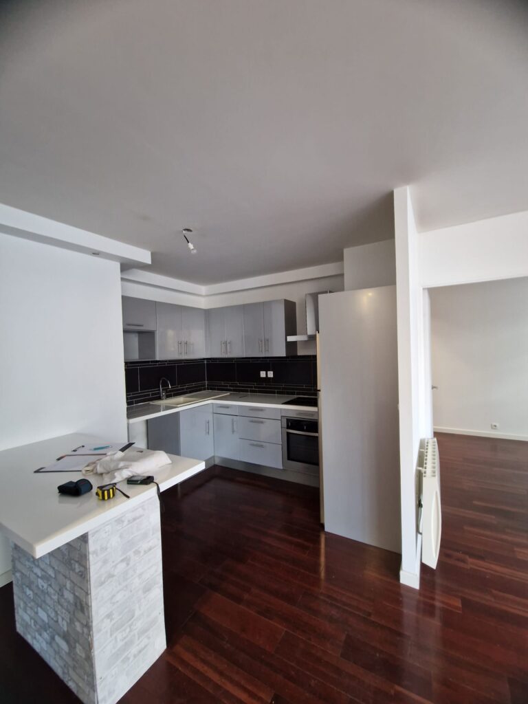 Rénovation bercy Paris-portes vitrées sur mesure- cuisine schmidt- itsy bitsy tidy