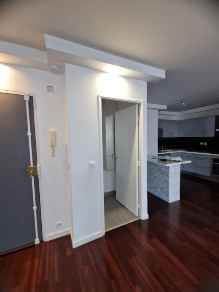 Rénovation bercy Paris-portes vitrées sur mesure- cuisine schmidt- itsy bitsy tidy