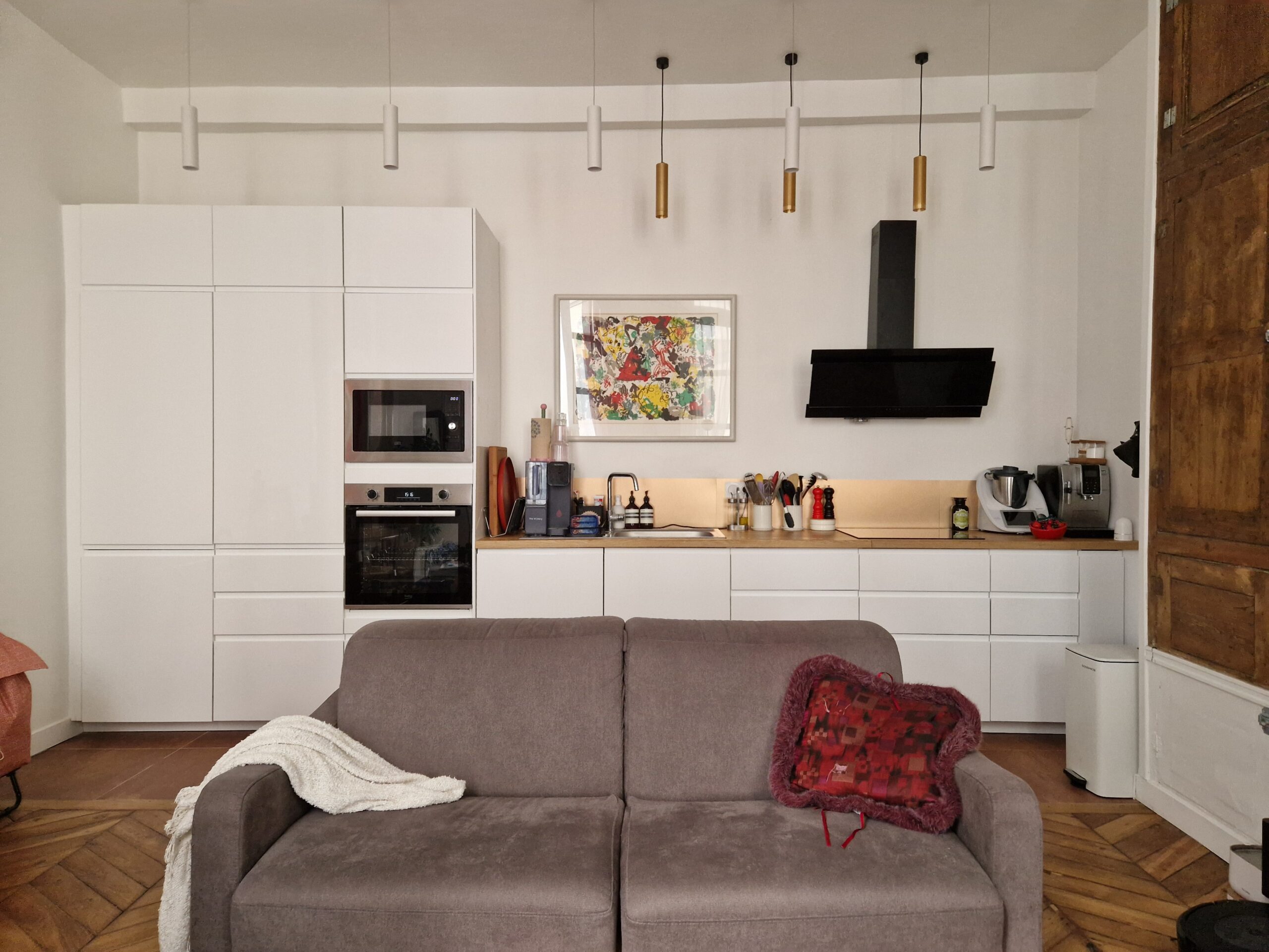 réorganisation cuisine LIEU: PARIS 2ème SURFACE: Appartement 60m²